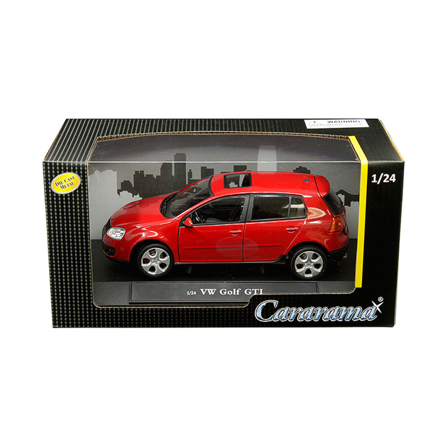 Volkswagen Golf Gti With Sunroof Red 1/24 Diecast Model Car By Cararama 12503