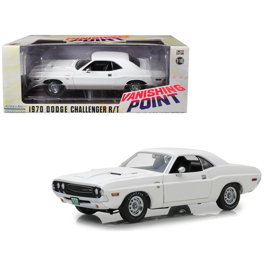 1970 Dodge Challenger R/t White Vanishing Point (1971) Movie 1/18 Diecast Model Car By Greenlight 13526