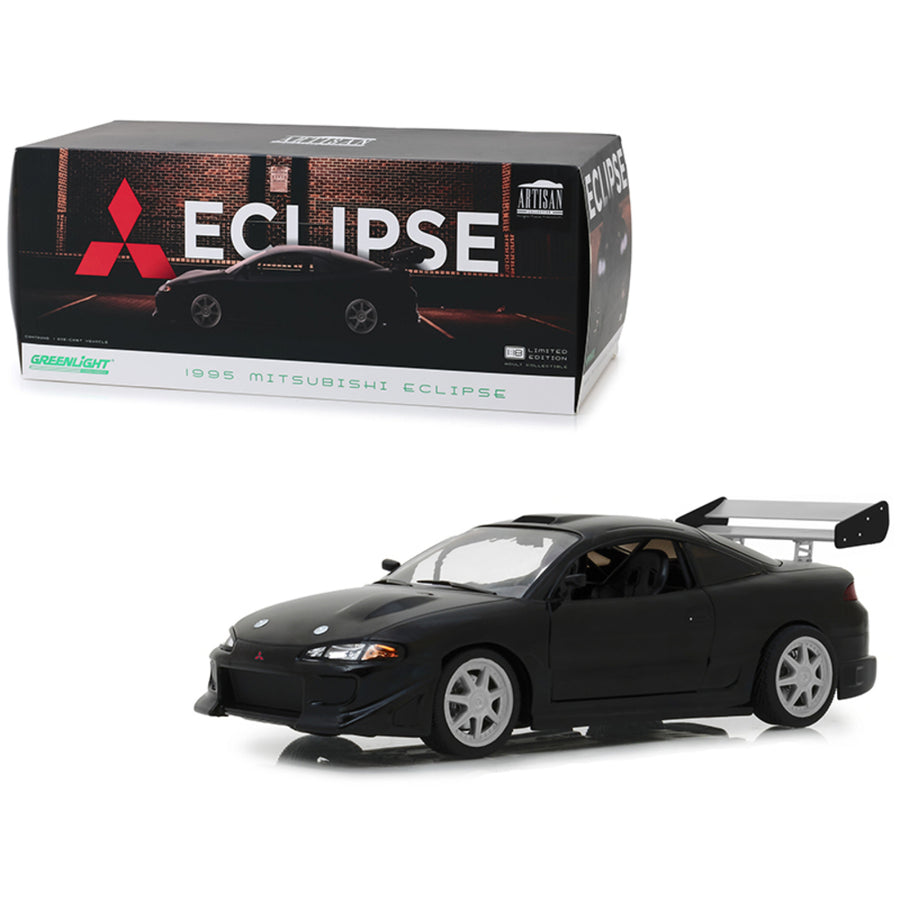 1995 Mitsubishi Eclipse Black 1/18 Diecast Model Car  By Greenlight 19040