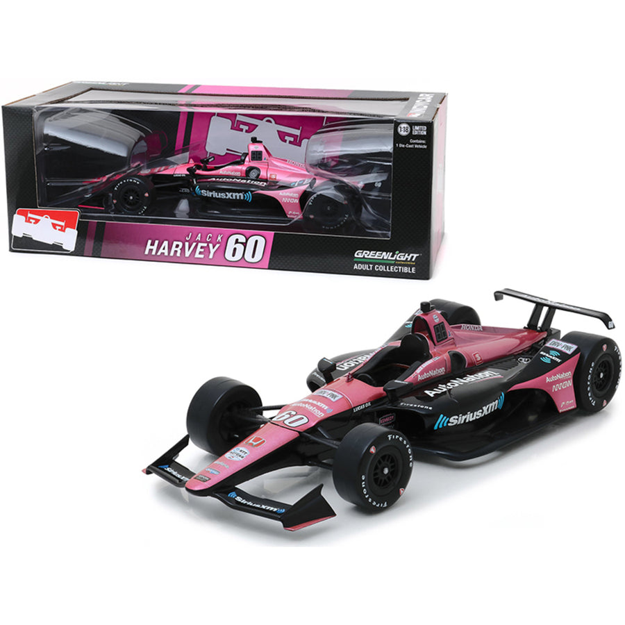 Honda Dallara Indy Car #60 Jack Harvey Siriusxm Autonation Meyer Shank Racing With Arrow Schmidt Peterson Motorsports 1/18 Diecast Model Car By Greenlight 11072