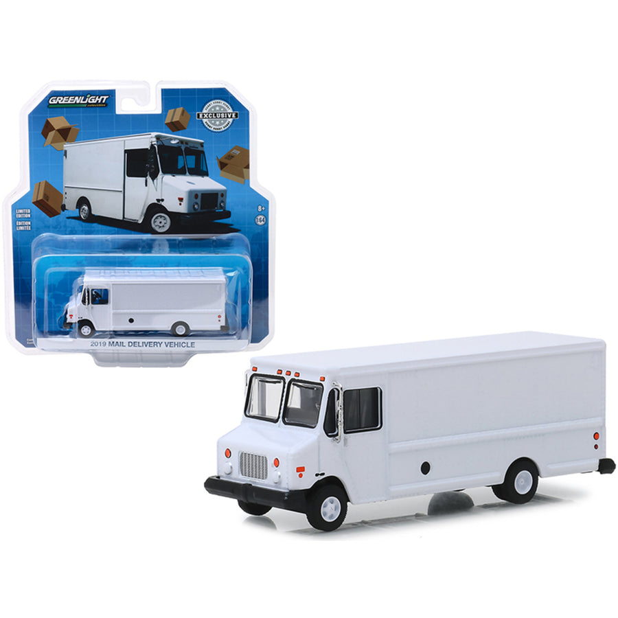 2019 Mail Delivery Vehicle White Hobby Exclusive 1/64 Diecast Model By Greenlight 30097