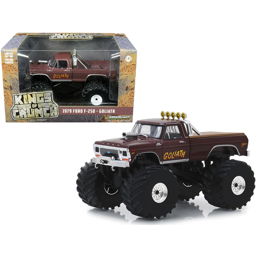 1979 Ford F-250 Ranger Monster Truck With 66-inch Tires Goliath 1/43 Diecast Model Car By Greenlight 88023