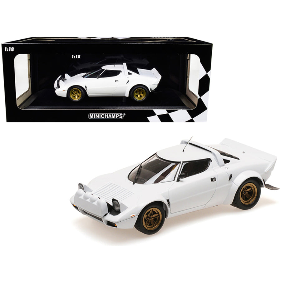 1974 Lancia Stratos White Limited Edition To 300 Pieces Worldwide 1/18 Diecast Model Car By Minichamps 155741700