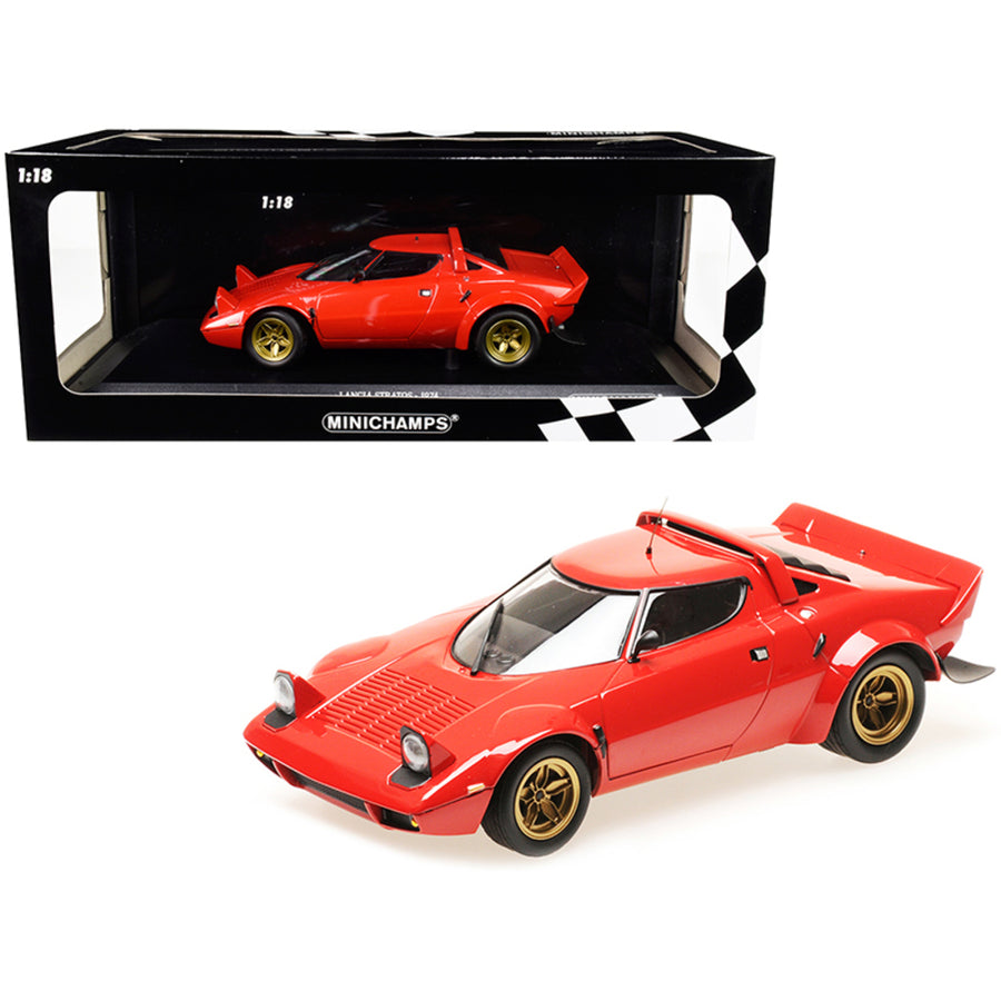1974 Lancia Stratos Red Limited Edition To 300 Pieces Worldwide 1/18 Diecast Model Car By Minichamps 155741701