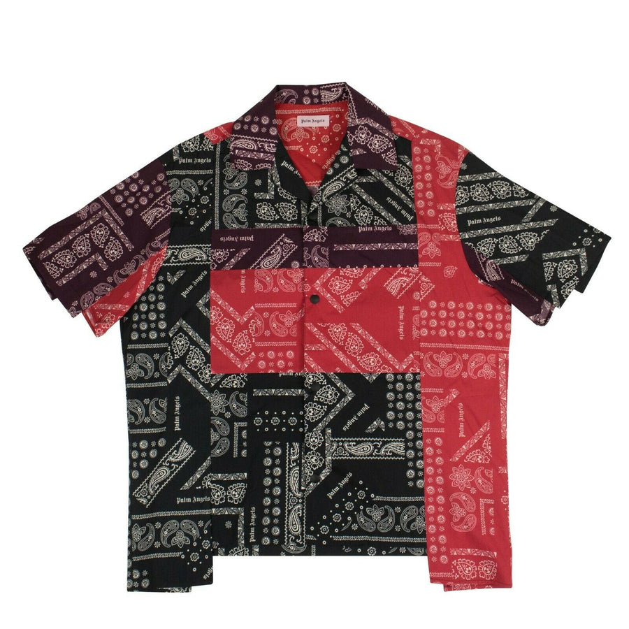 Bandana Patchwork Bowling Shirt - Multicolored