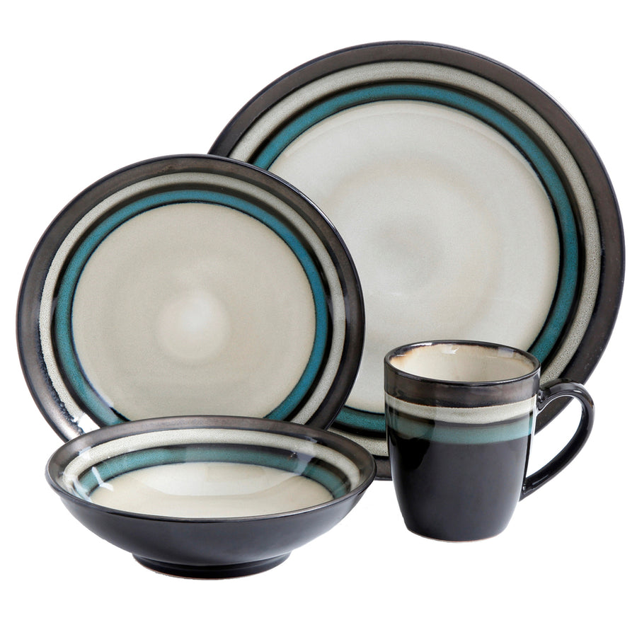 Gibson Legacy 16-pc. Dinnerware Set - Retiro Teal