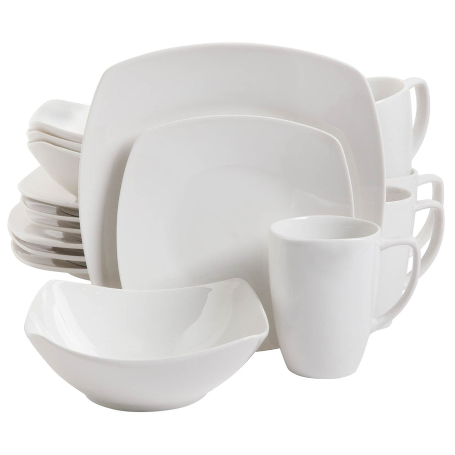 Zen Buffetware 16 Piece Square Dinnerware Set