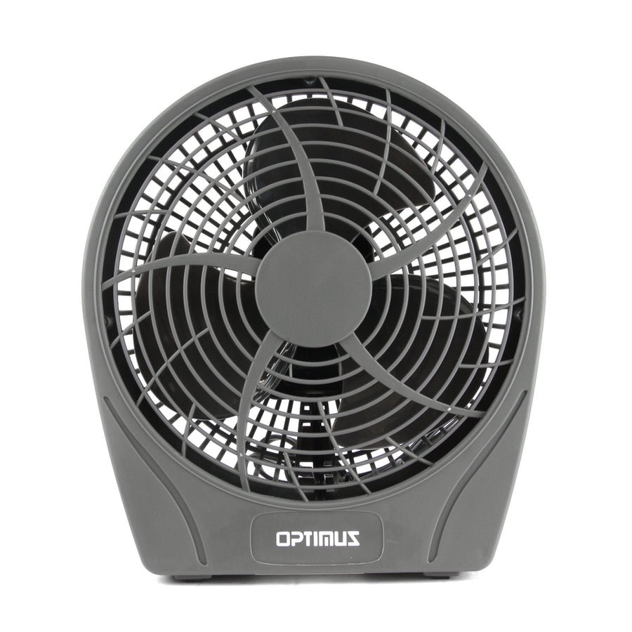 Optimus 9 In. Stylish 3 Speed Personal Fan In Gray