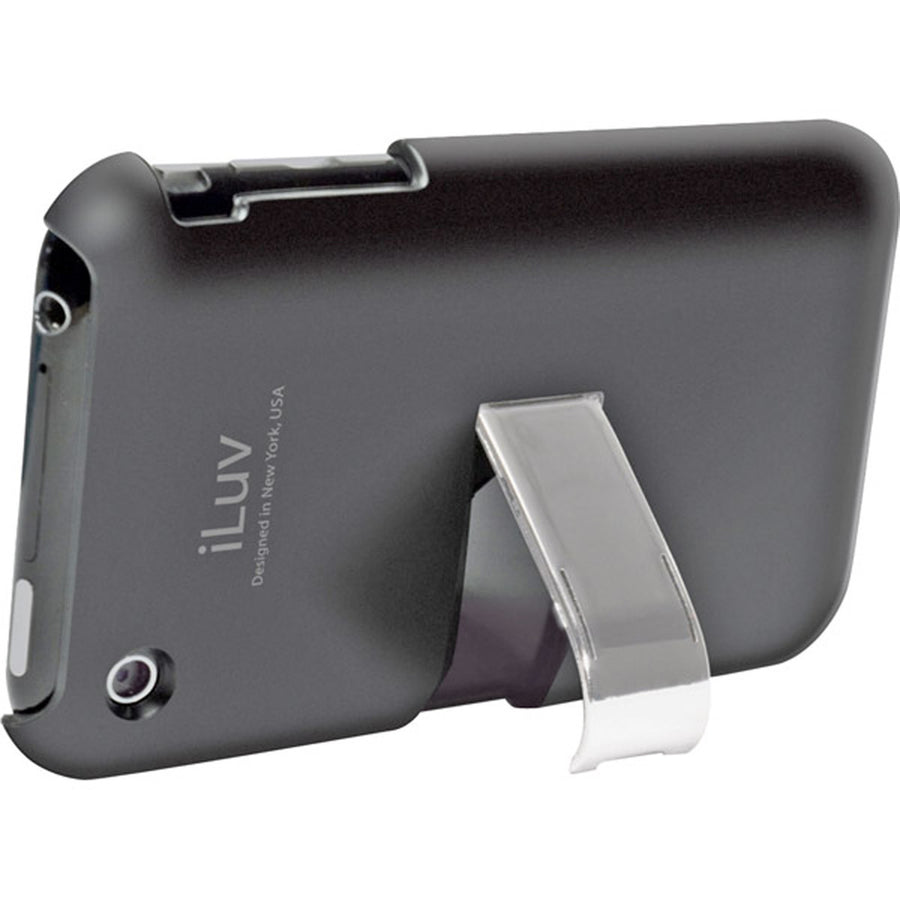 Icc79blk Black Hard Case With Built-in Stand For Iphone 3g