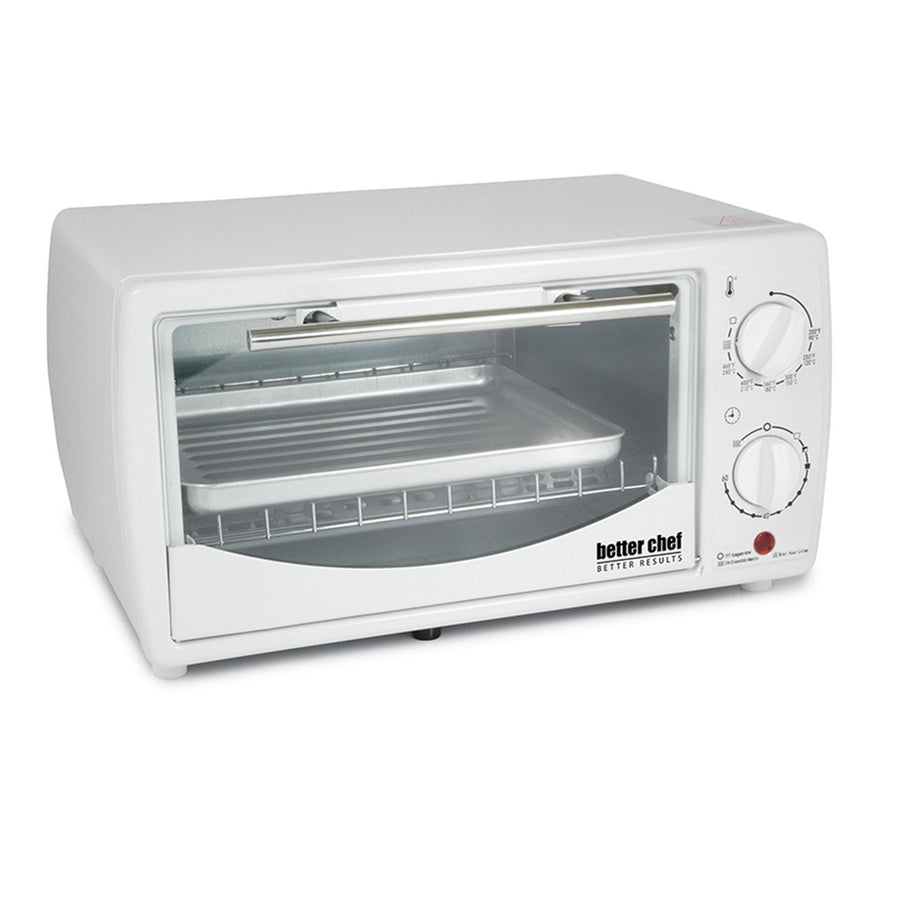 Better Chef 9 Liter Toaster Oven Broiler-white