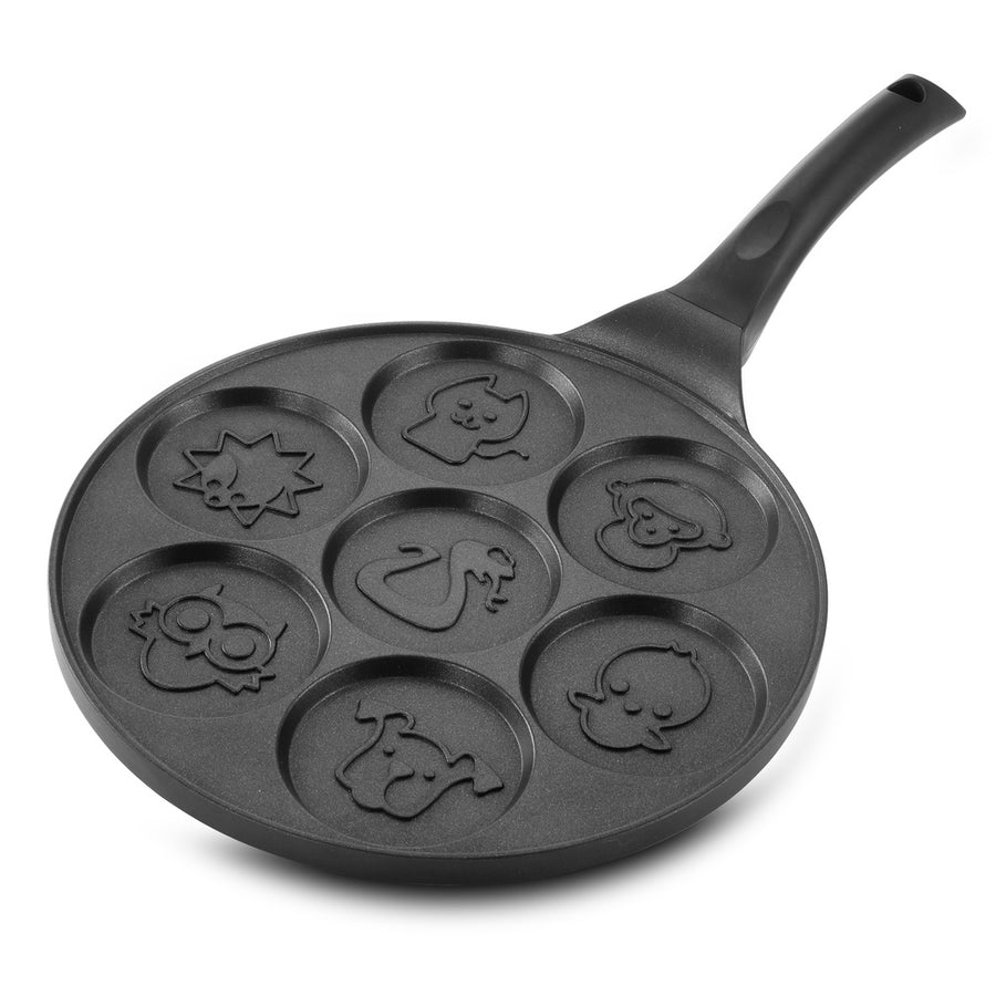 Megachef Fun Animal Design 10.5 Inch  Nonstick Pancake Maker Pan With Cool Touch Handle