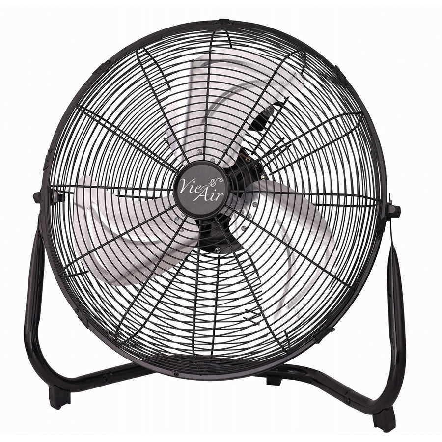 Vie Air 14 Inch Industrial High Velocity Heavy Duty Metal Floor Fan With 3 Speed Settings