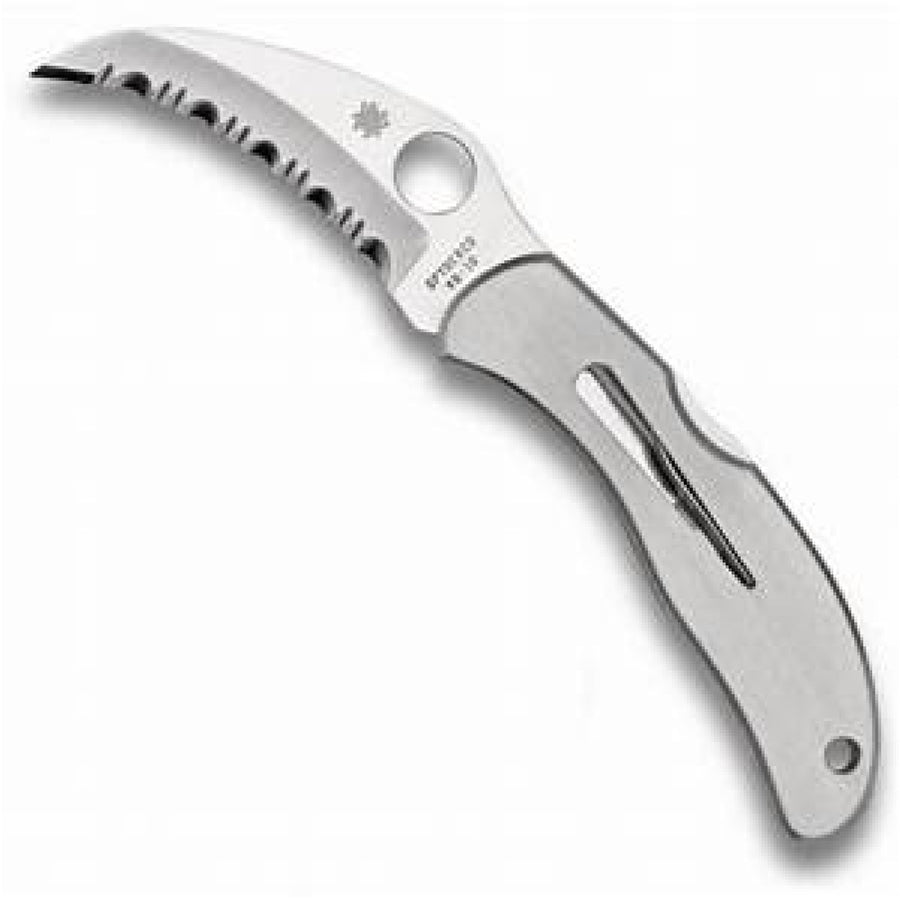 Spyderco Harpy Folder 2.75 In Serrated Stanless Steel Handle