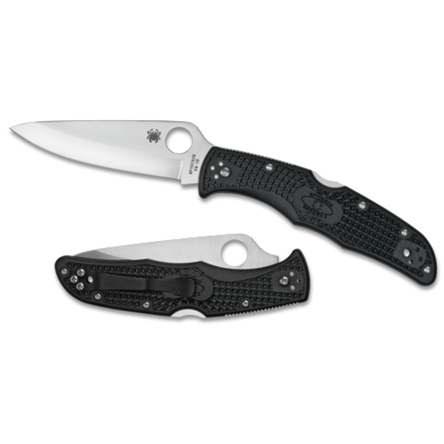 Spyderco Endura 4 Folder 3.75 In Plain Black Frn Handle
