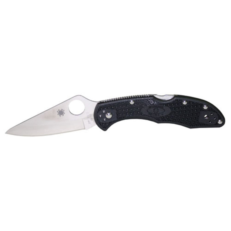 Spyderco Delica 4 Folder 2.88 In Plain Black Frn Handle