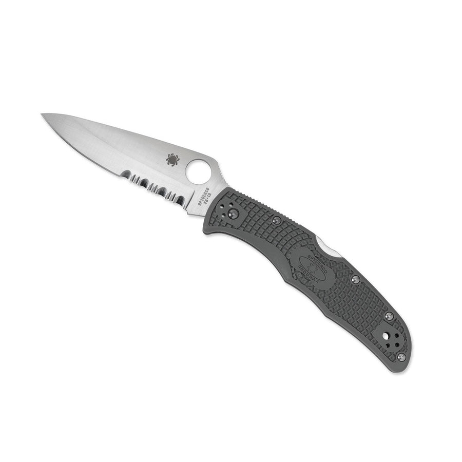 Spyderco Endura 4 Folder 3.75 In Comboedge Green Frn Handle