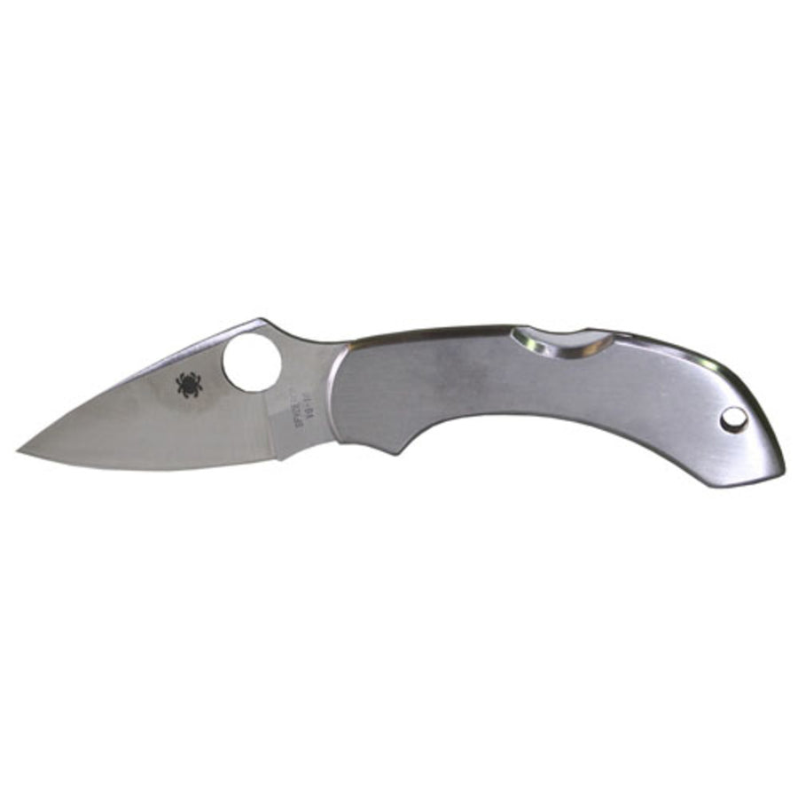 Spyderco Dragonfly Folder 2.32 In Plain Stainless Handle