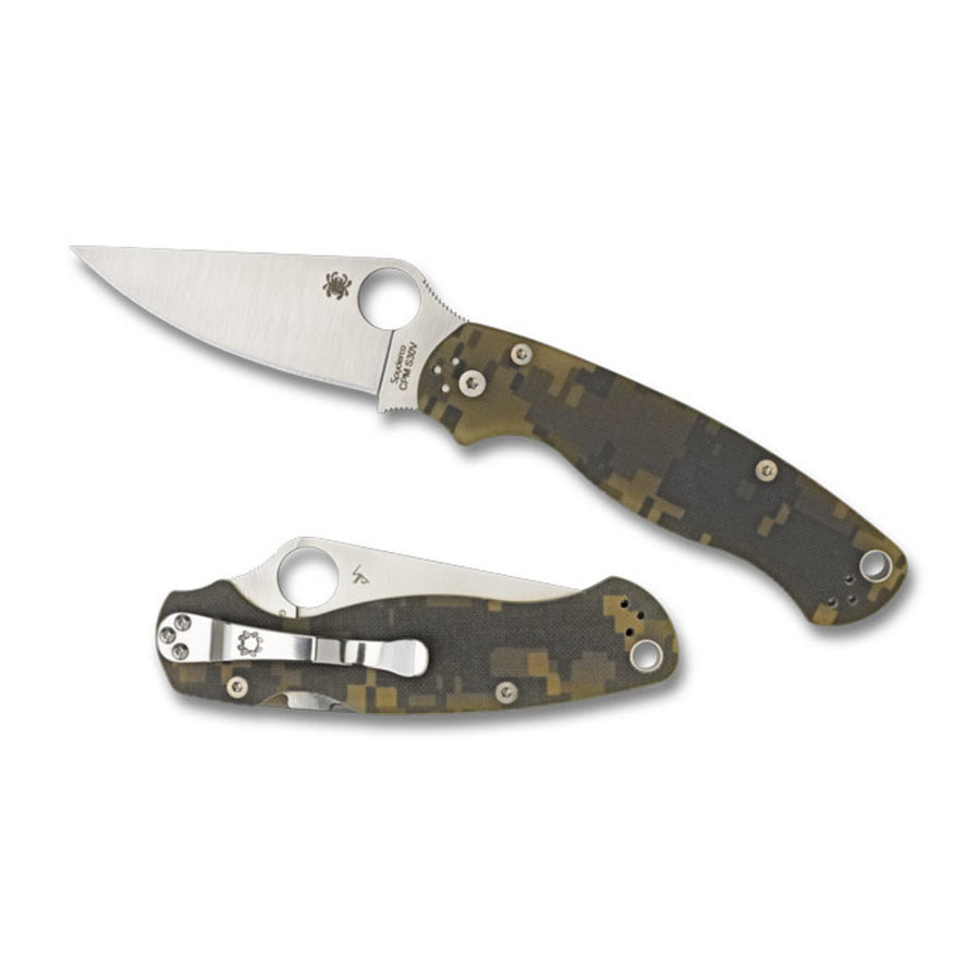 Spyderco Para 2 Folder 3.44 In Plain Digi Camo G-10 Handle