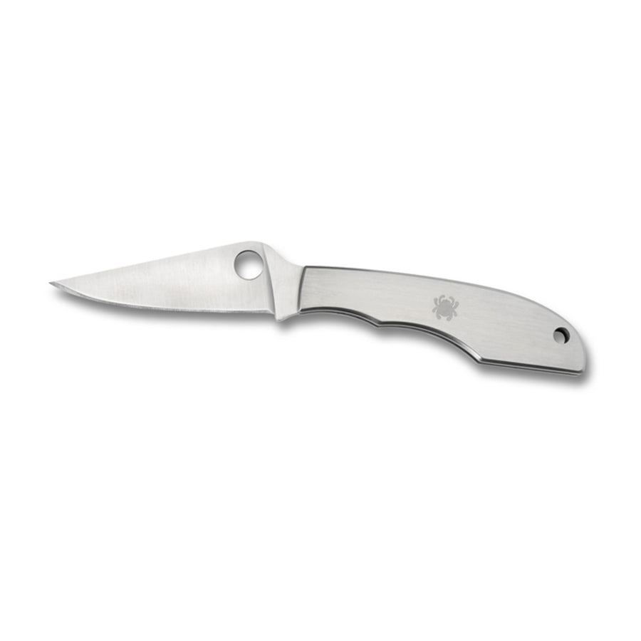 Spyderco Grasshopper Folder 2.31 In Plain Stainless Handle
