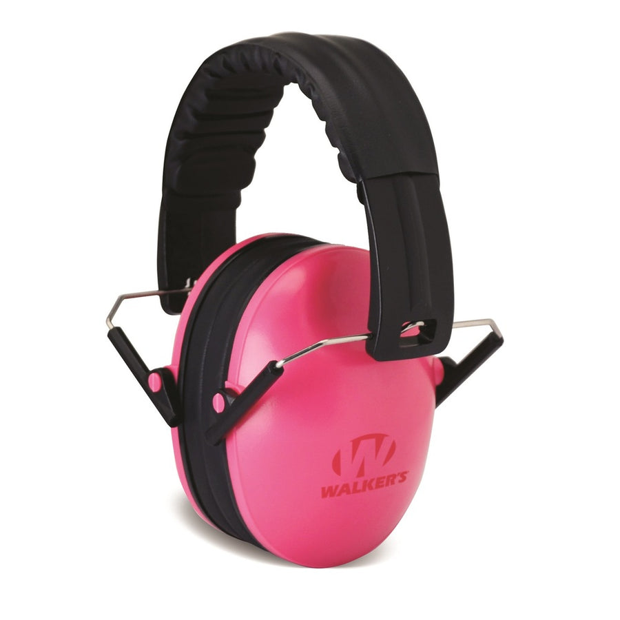 Walkers Kid Passive Folding Muff-23db Nrr-pink