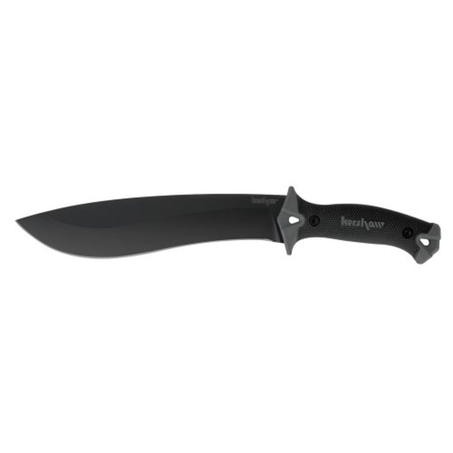Kershaw Camp Knife Fixed Blade 10.0 In Black Plain Polymer