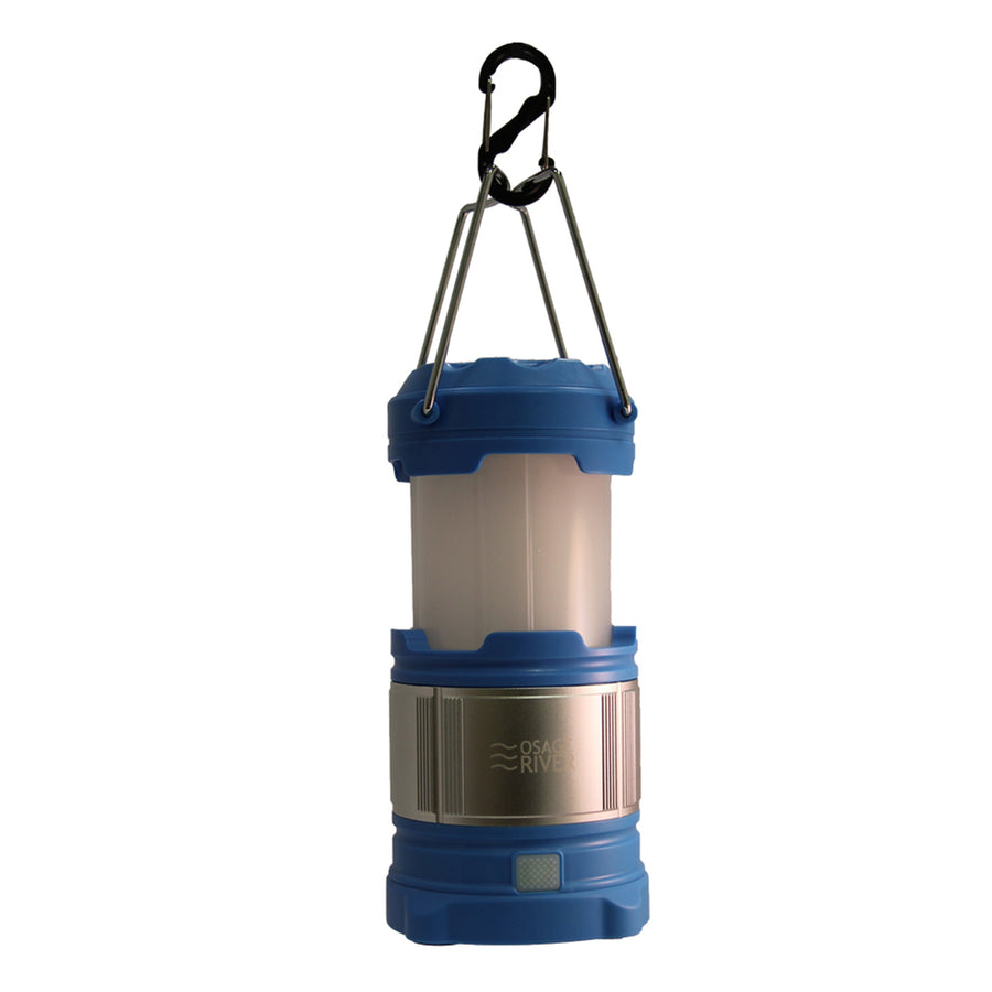 Osage River Led Lantern With Usb Power Bank - Blue