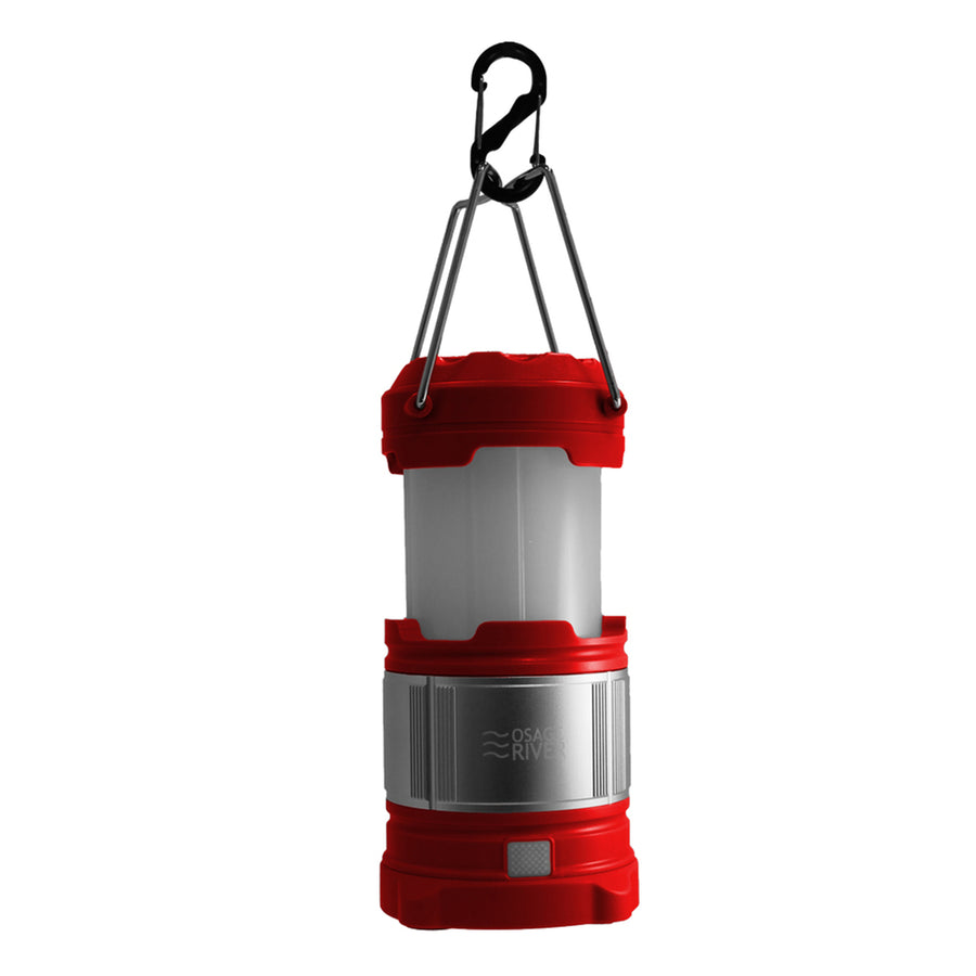 Osage River Led Lantern With Usb Power Bank - Red