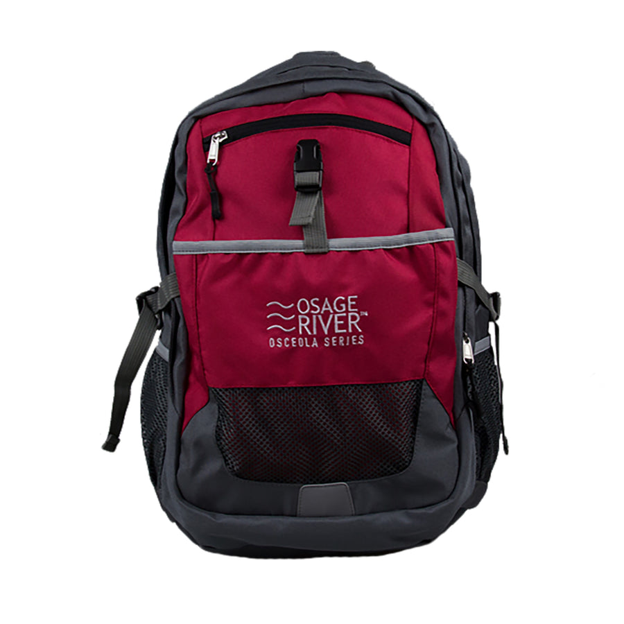 Osage River Osceola Series Daypack - Red/gray