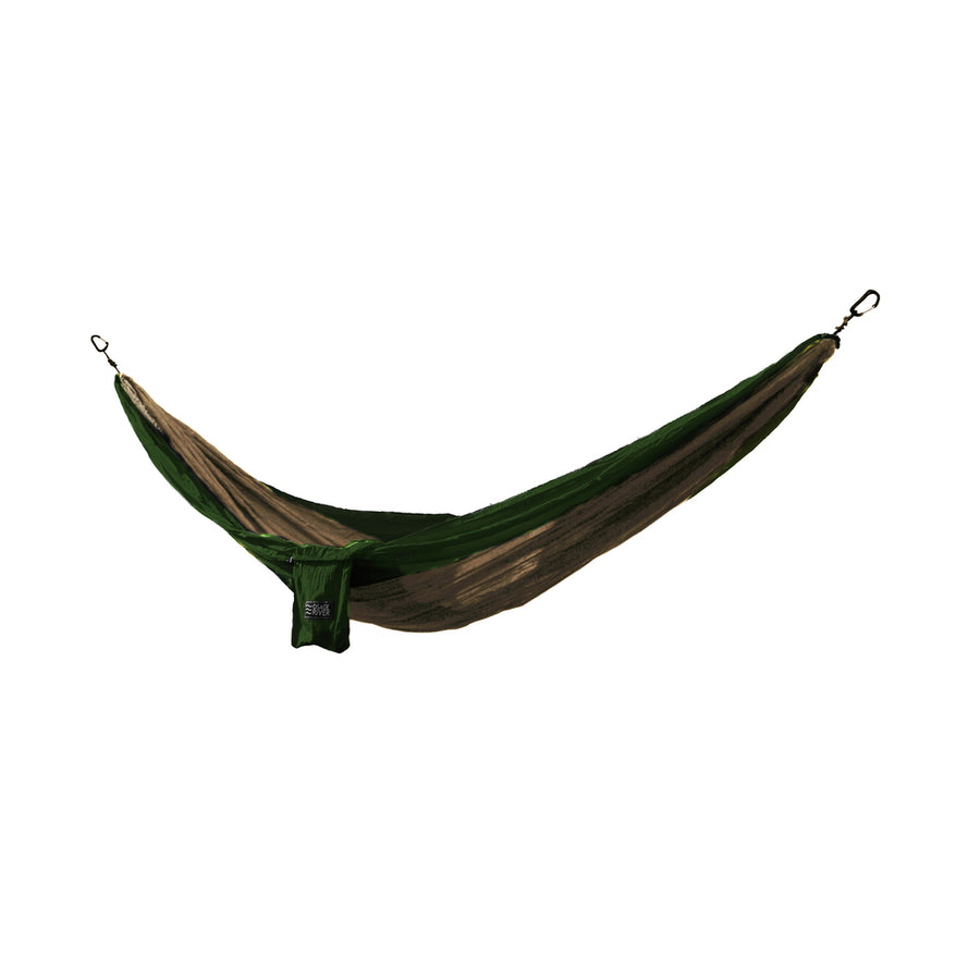 Osage River Twain Double Hammock - Khaki/olive Green