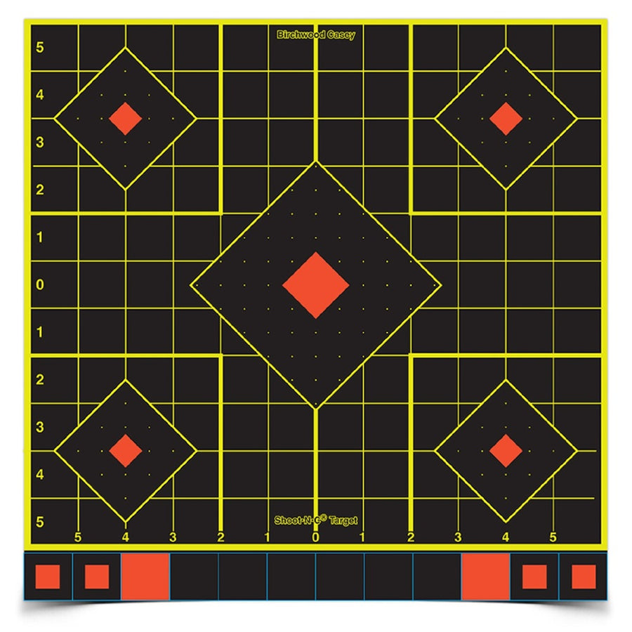 Birchwood Casey Shoot-n-c 12in Sight In Target-50 Sheets