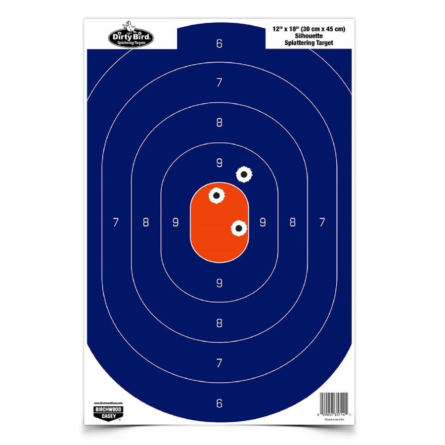 Birchwood Casey 12in X 18in Blue Orange Silhoutte-50 Targets