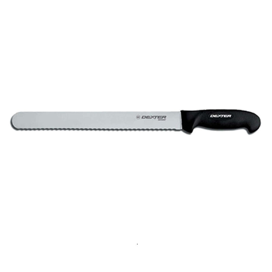 Dexter-russell 12in Scalloped Roast Slicer-black Handle