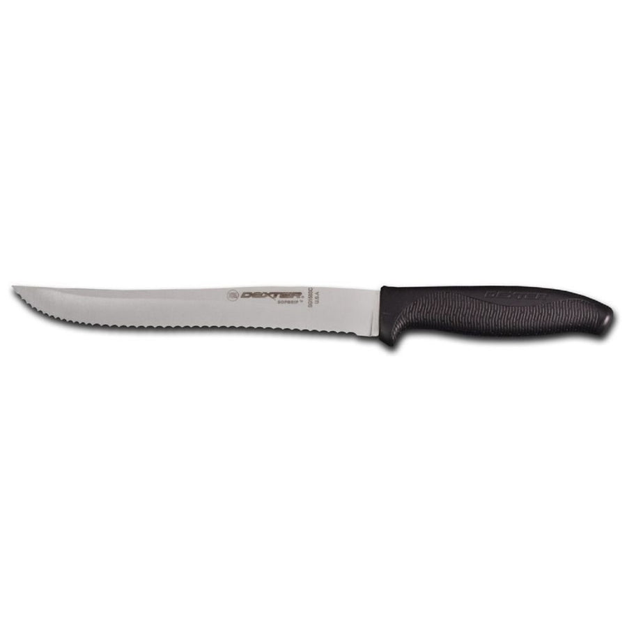 Dexter-russell 8in Scalloped Utility Slicer W- Black Handle