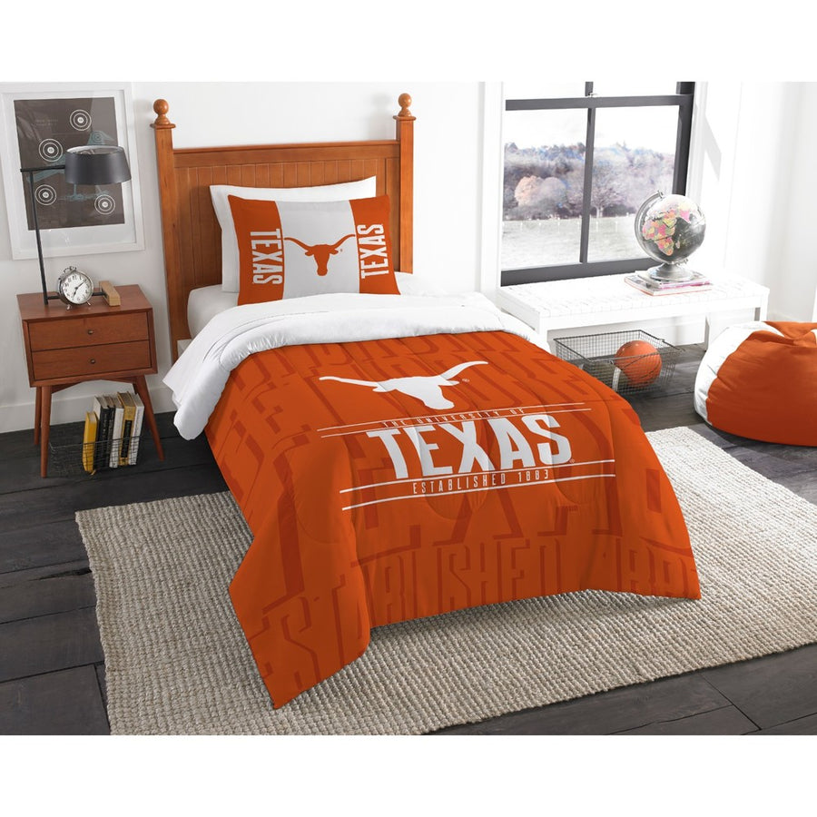 Texas Longhorns Twin Comforter Set