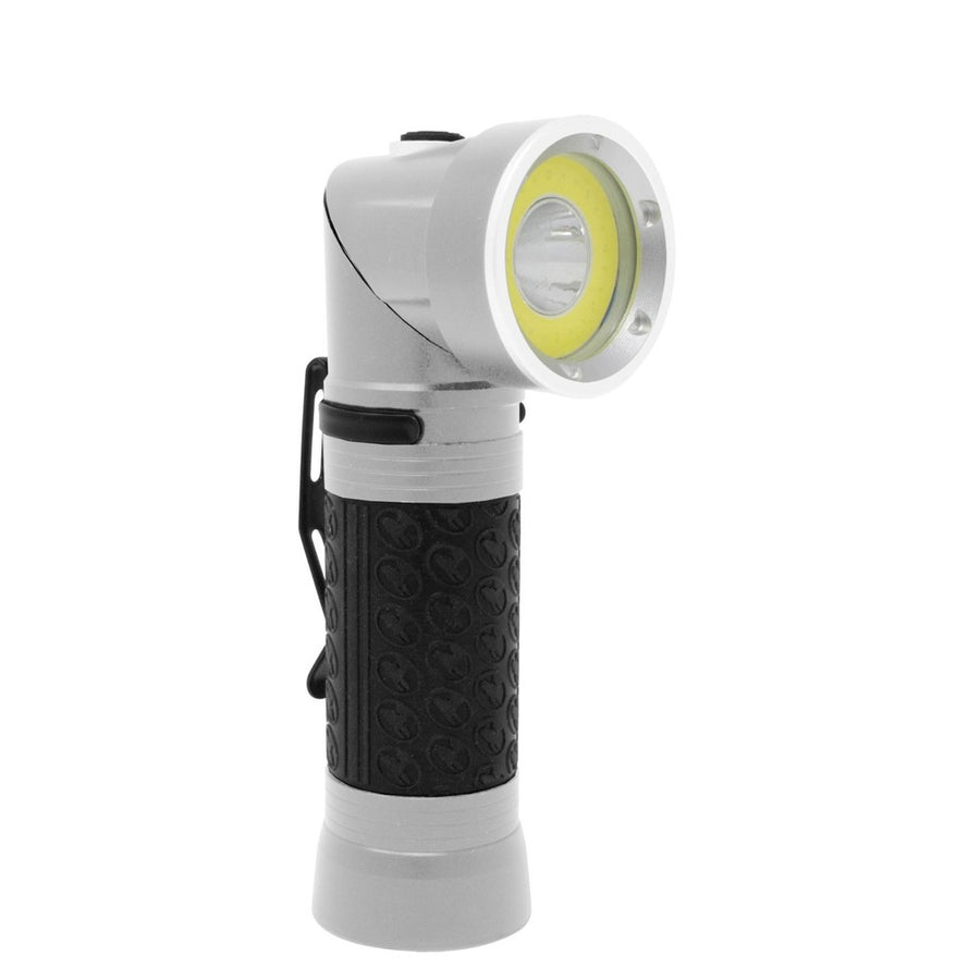 Dakota Swival Emergency Aluminum Flashlight Silver