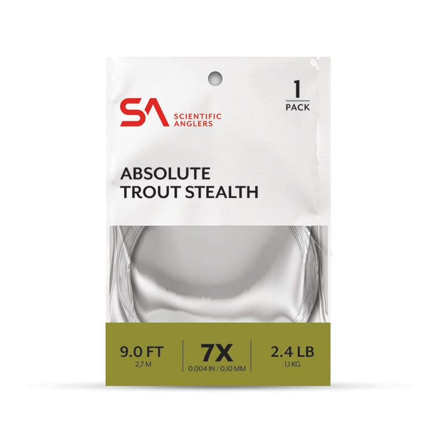 Scientific Anglers Absolute Trout Stealth 9 Ft 3x Leader