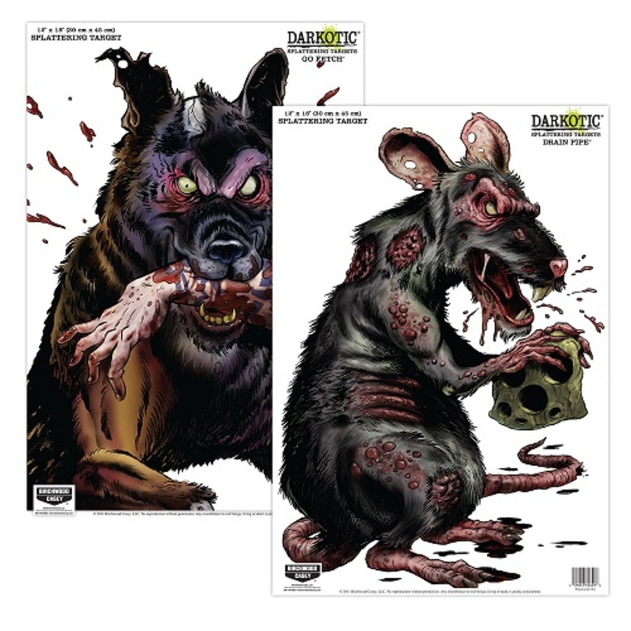 Birchwood Casey Darkotic Combo Go Fetch/drain Pipe Targets
