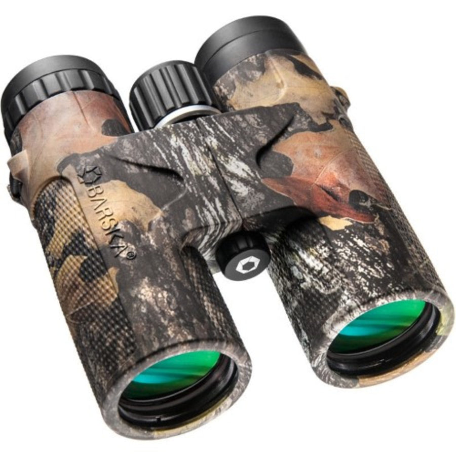 Barska 12x42 Wp Blackhawk Green Lens Binoculars In Mossy Oak