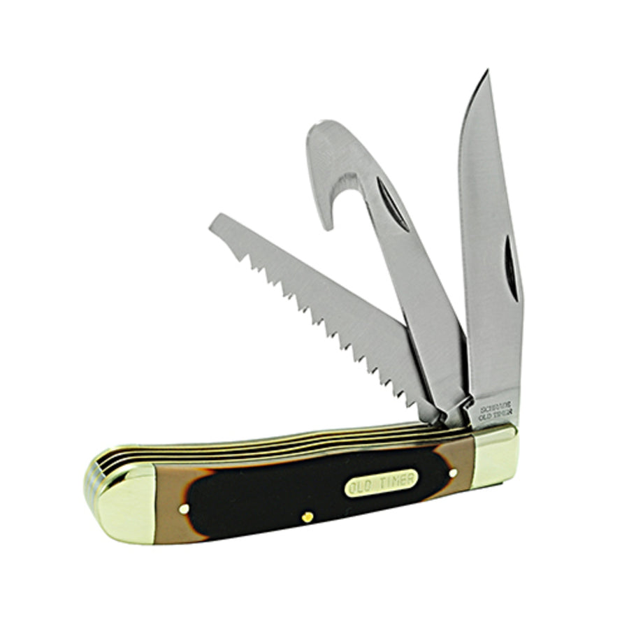 Old Timer Trapper Multi-blades 3.25 In Blade Delrin Handle