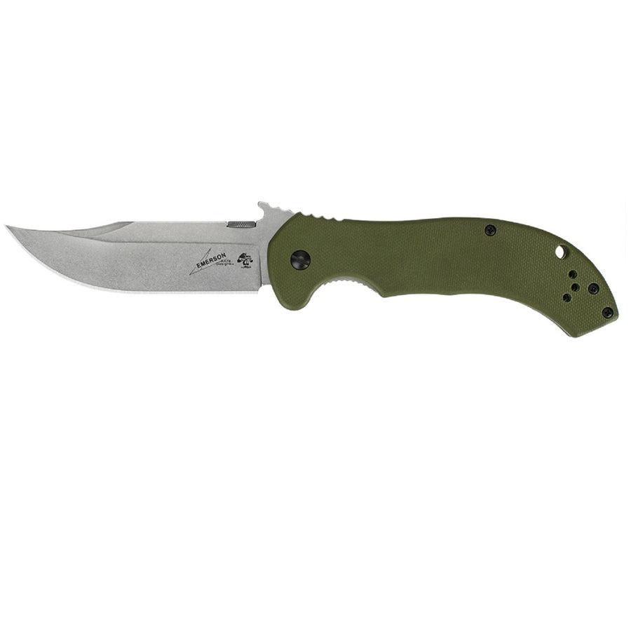 Kershaw Emerson Cqc-10k Folder 3.5 In Sw Plain Od G-10 Hndl