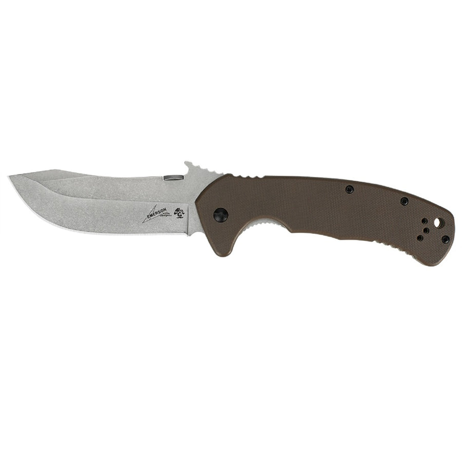 Kershaw Emerson Cqc-11k Folder 3.5 In Sw Plain Brown G-10
