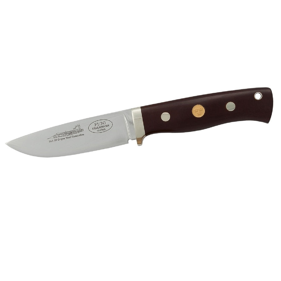 Fallkniven F1l Fixed Blade 3.9 In Satin Blade Maroon Micarta