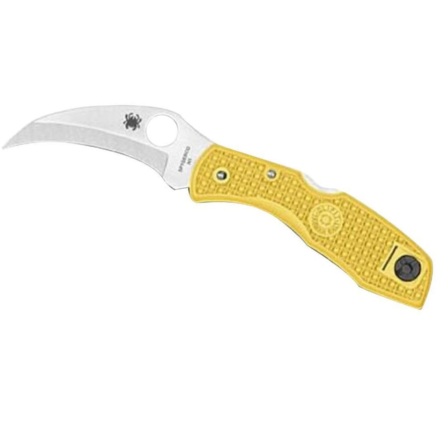 Spyderco Tasman Salt 2 Folder 2.8 In Plain Yellow Frn Handle