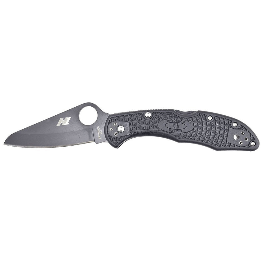 Spyderco Salt 2 Folder 3.0 In Black Plain Black Frn Handle