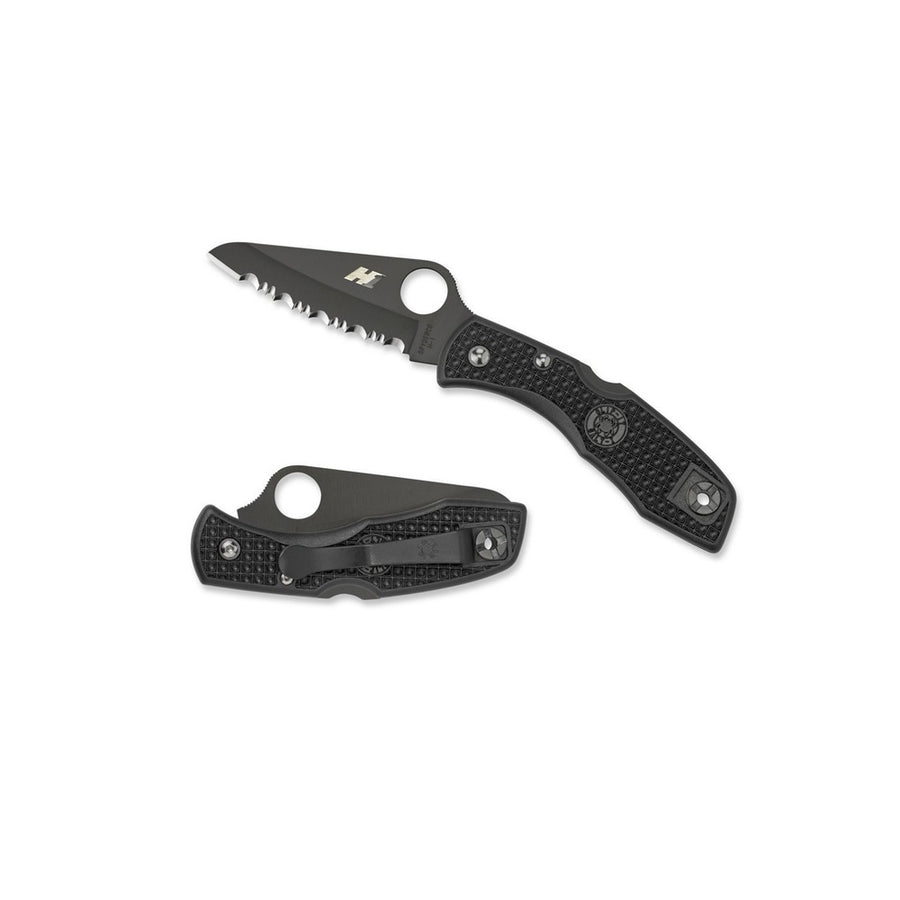 Spyderco Salt 2 Folder 3.0 In Black Serr Black Frn Handle