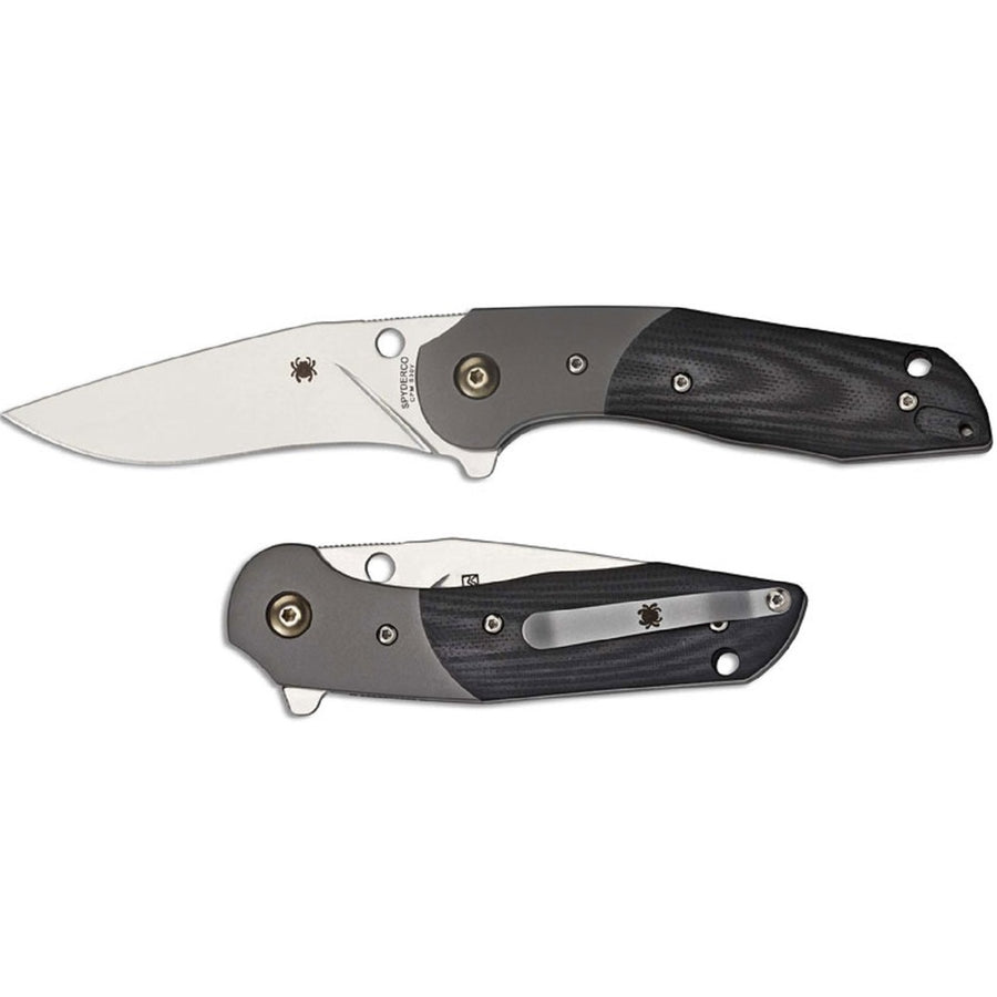 Spyderco Southard Folder 2.95 In Plain Black G-10 Handle