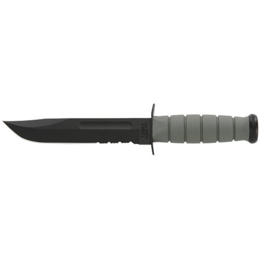 Ka-bar Full-size Fixed 7 In Blk Combo Blade Foliage Kraton
