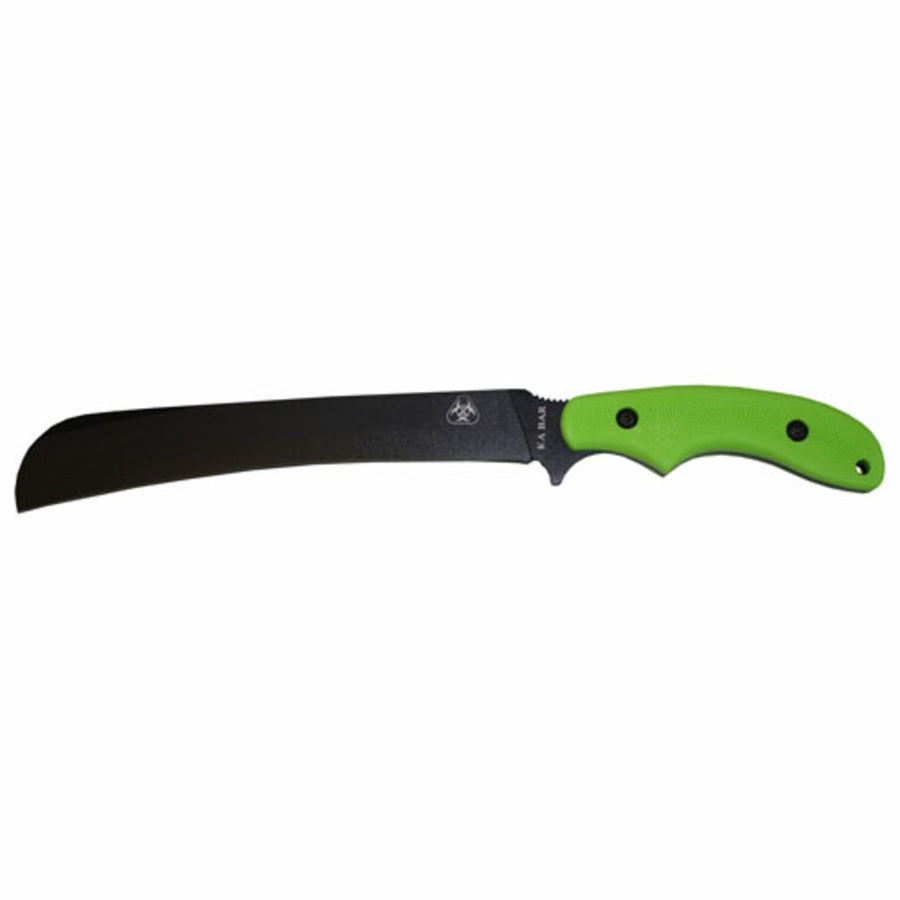 Ka-bar Pestilence Fixed 10.2 In Black Blade Zombie Green Gfn