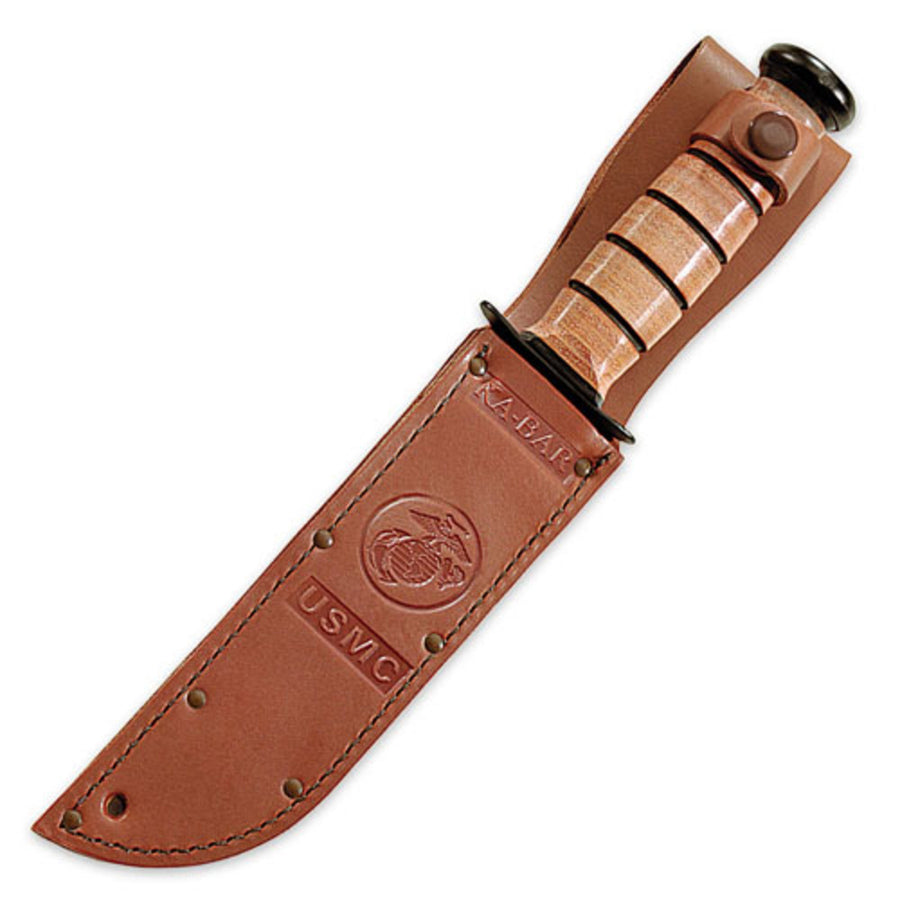 Ka-bar Full-size Usmc Brown Leather Sheath