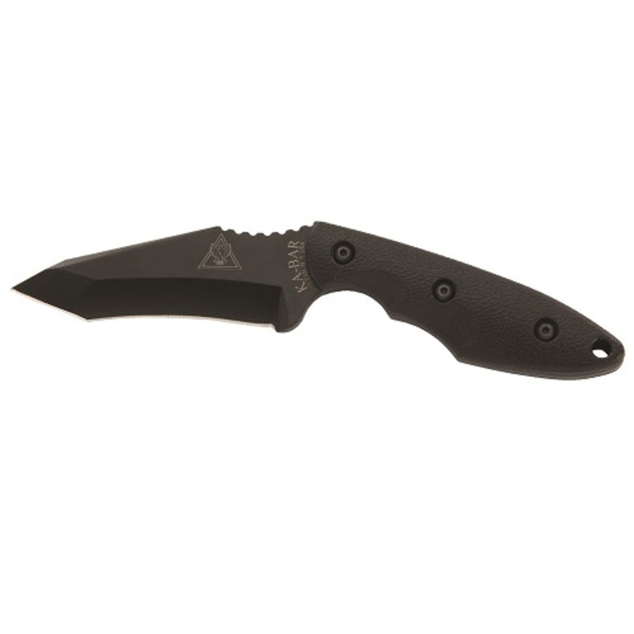 Ka-bar Tdi Hell Fire Fixed 3.5 In Black Blade Zytel Handle